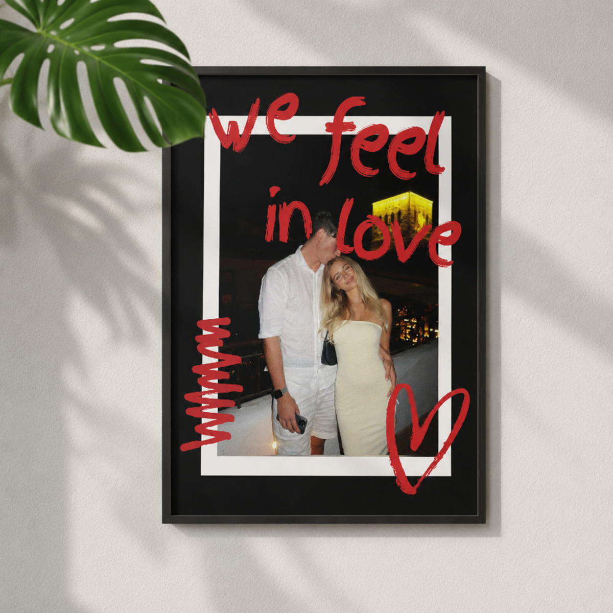 Personalisiertes Couple Poster mit Foto – Geschenk für Partner