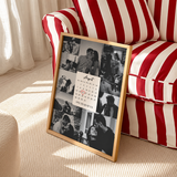 Personalisiertes Jahrestag-Poster – Fotocollage mit Kalender & Wunschdatum