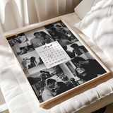 Personalisiertes Jahrestag-Poster – Fotocollage mit Kalender & Wunschdatum