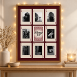 Personalisiertes Pärchen-Poster – Fotocollage im Spielkarten-Design