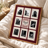 Personalisiertes Pärchen-Poster – Fotocollage im Spielkarten-Design