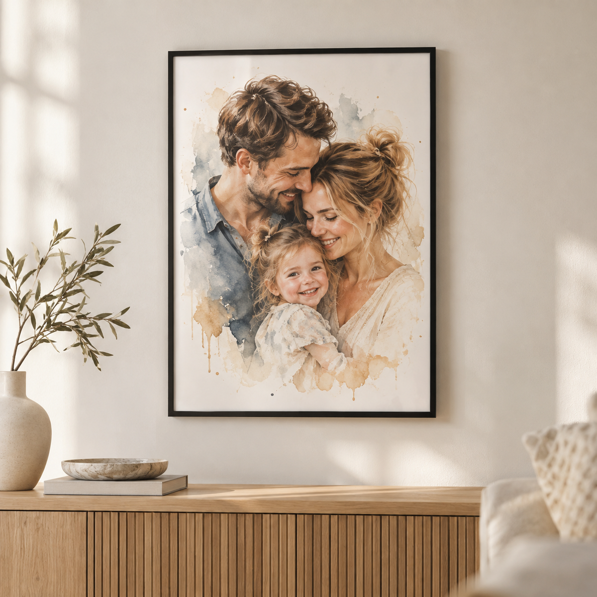 Personalisiertes Poster im Wohnraum