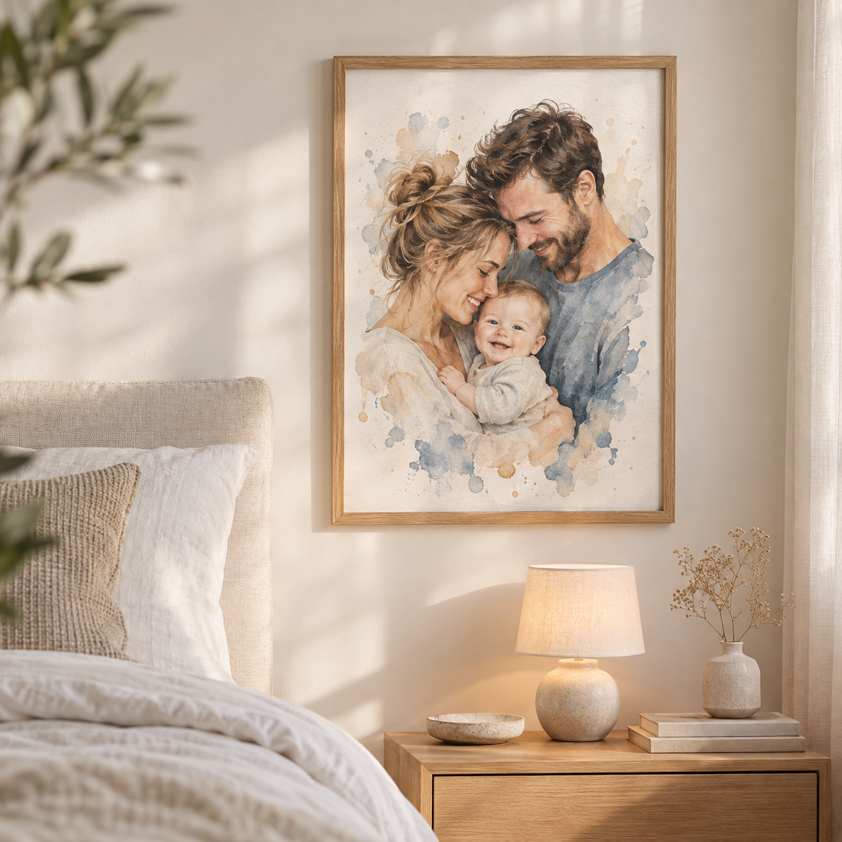 Personalisiertes Poster im Wohnraum