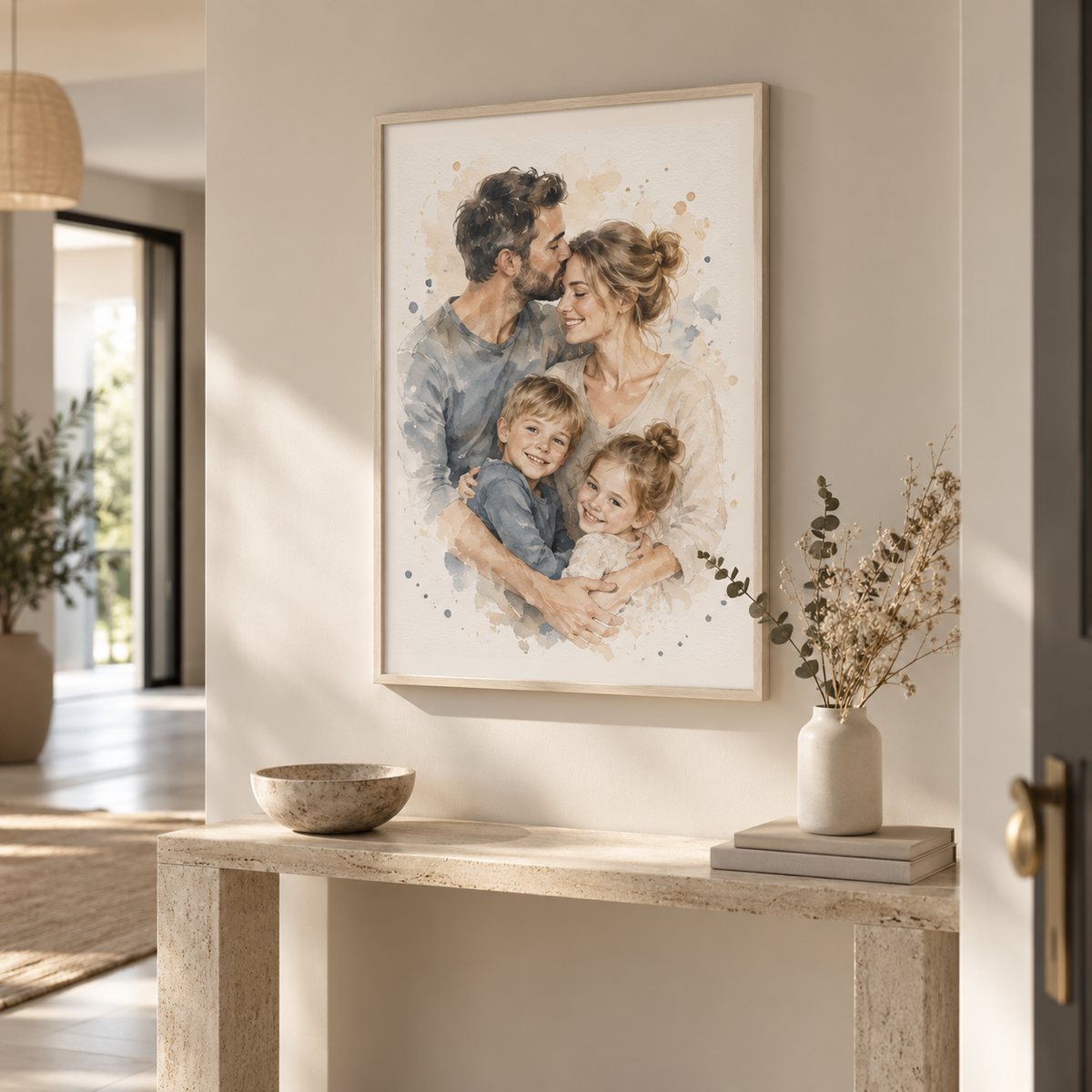 Personalisiertes Poster im Wohnraum