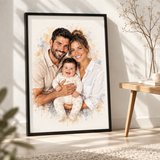 Familien-Poster im Aquarell-Stil | personalisierbar