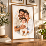 Familien-Poster im Aquarell-Stil | personalisierbar