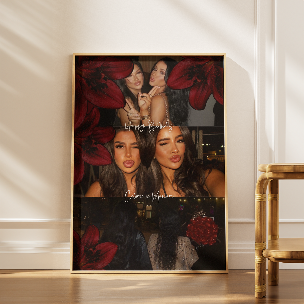 Aesthetic Red Rose Poster