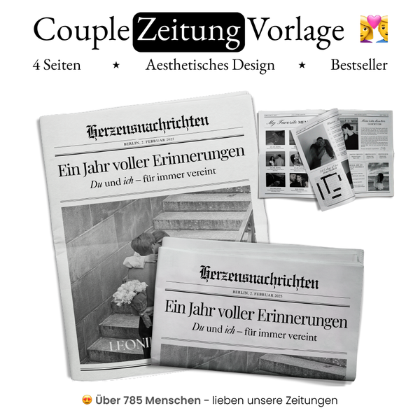 Couple Zeitung Geschenk