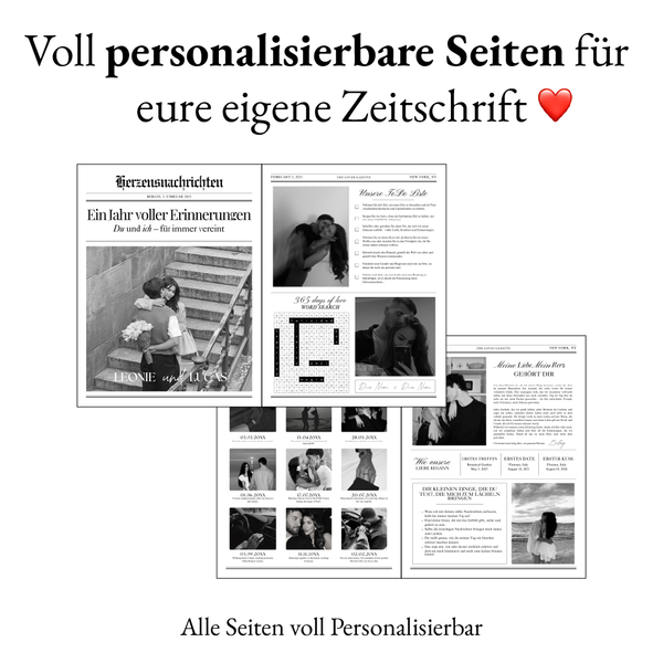 Couple Zeitung Geschenk