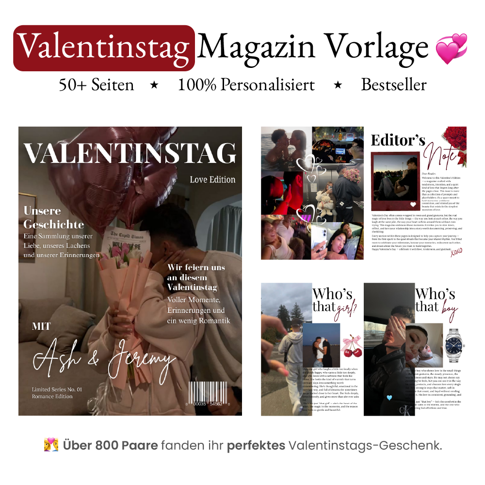 Valentinstag Magazin Geschenk 💗